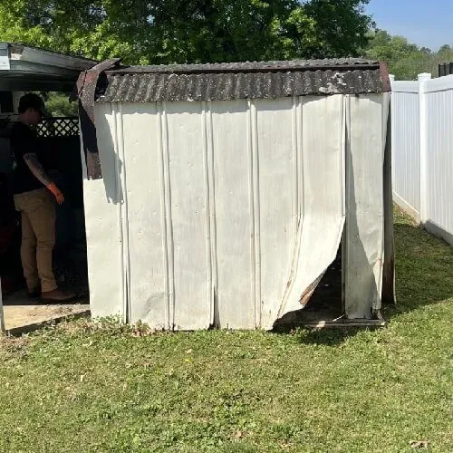 Area before debris removal